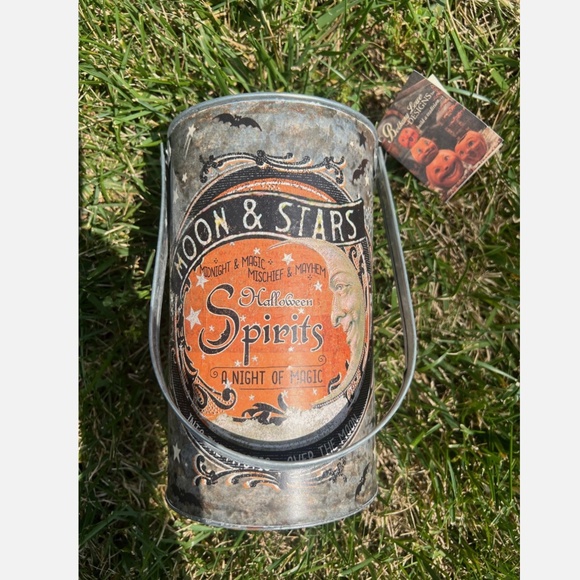 NEW Bethany Lowe Halloween Moon & Stars Wine Bucket - Picture 1 of 3
